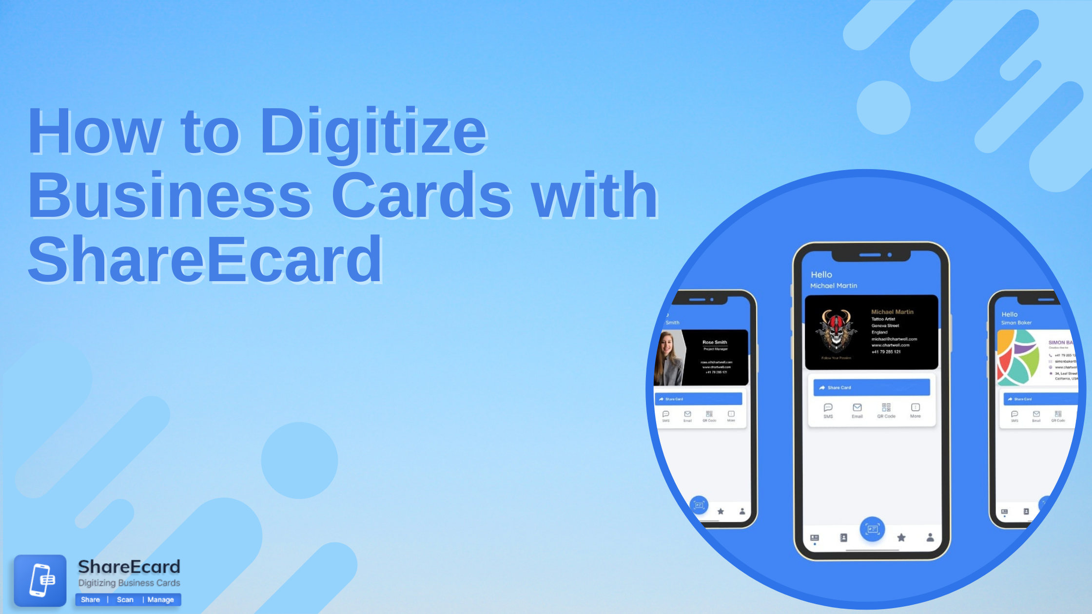 How to Digitize Business Cards with ShareEcard