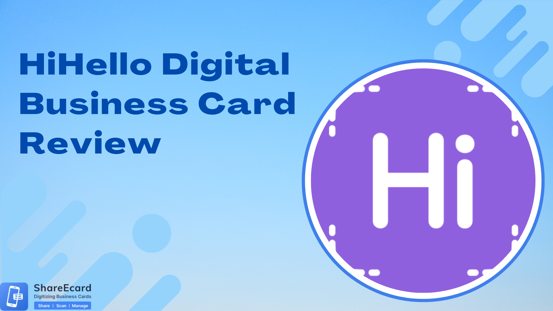 HiHello Digital Business Card Review