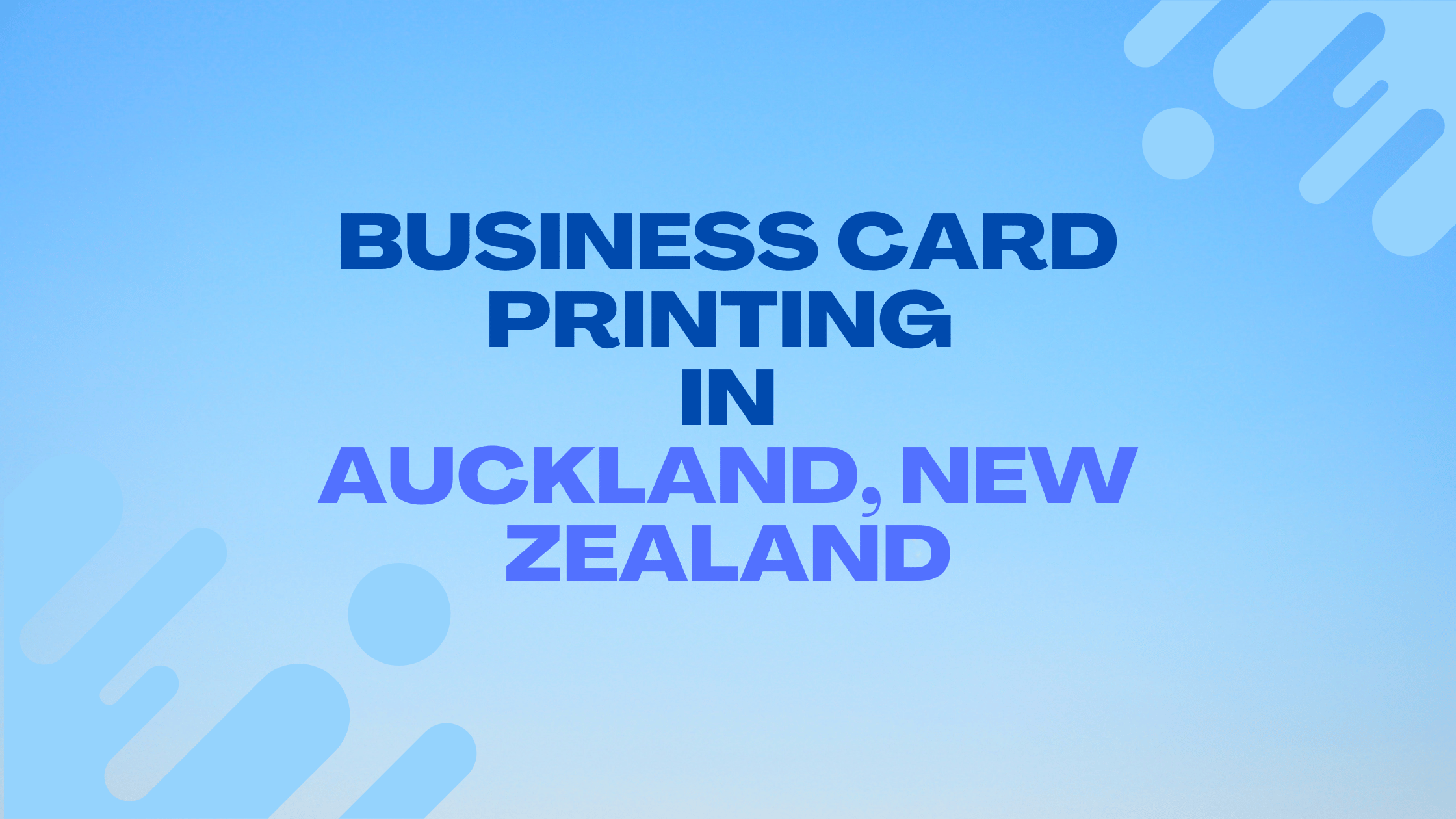 7+ Best Business Card Printing in Auckland, New Zealand