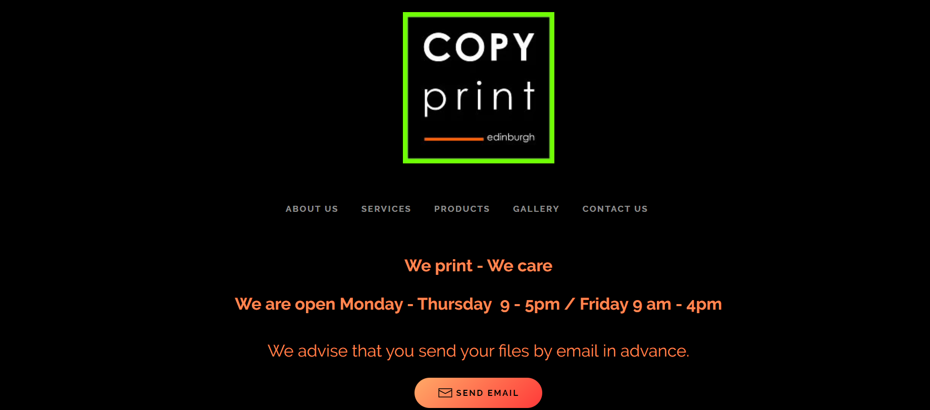 Copy print Edinburgh