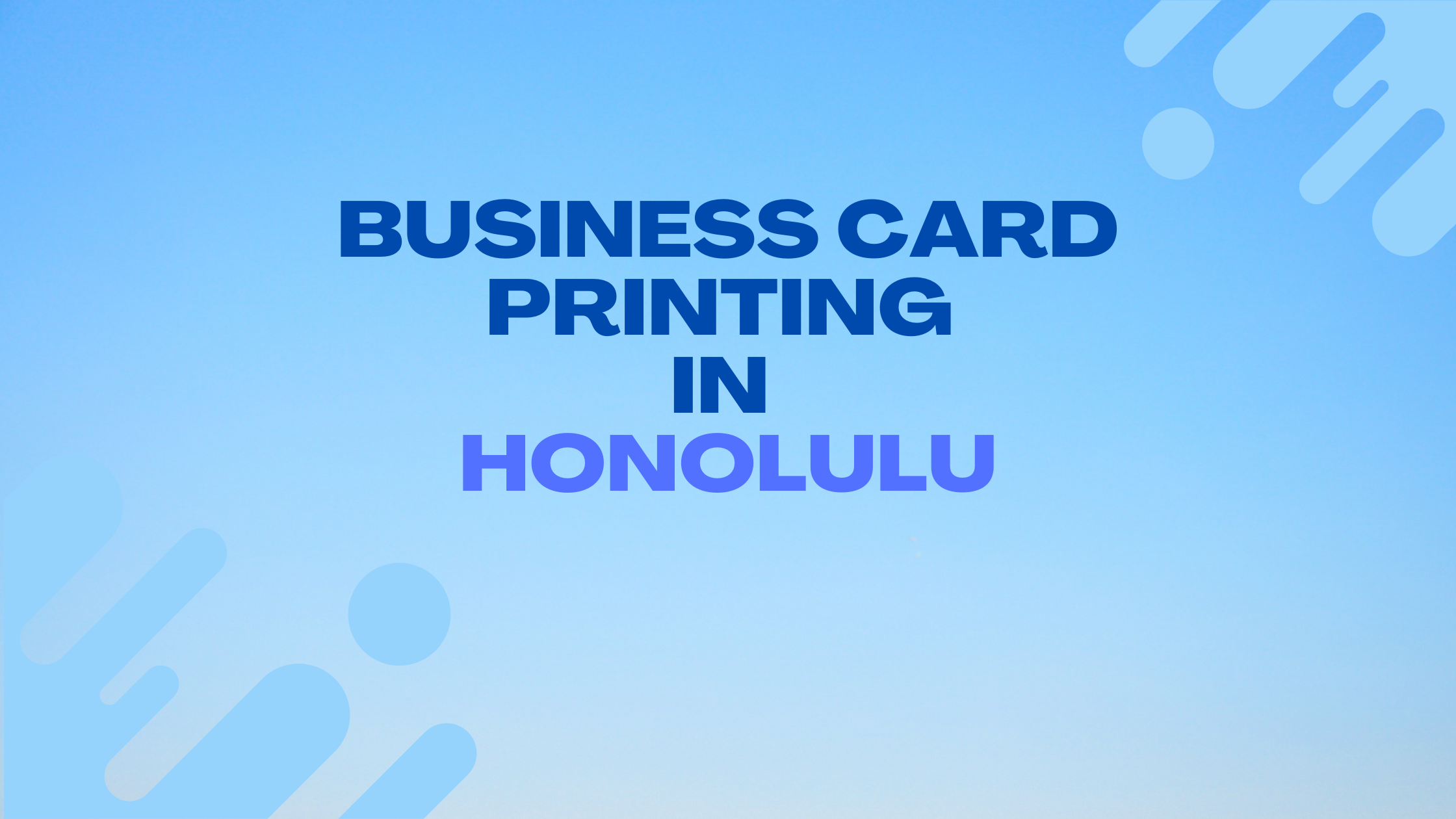 7+ Best Business Card Printing in Honolulu