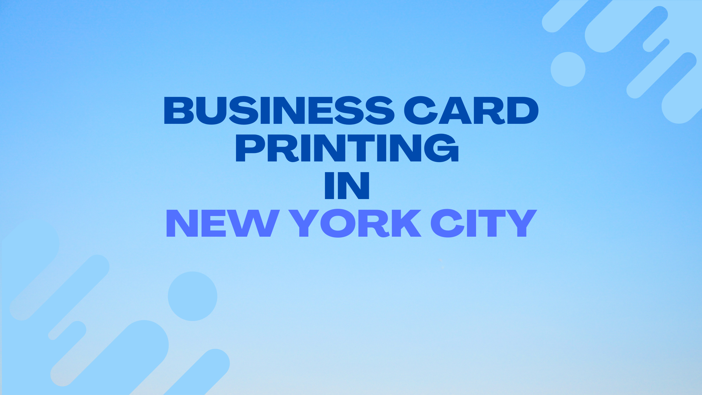7+ Best Business Card Printing in New York City, NY