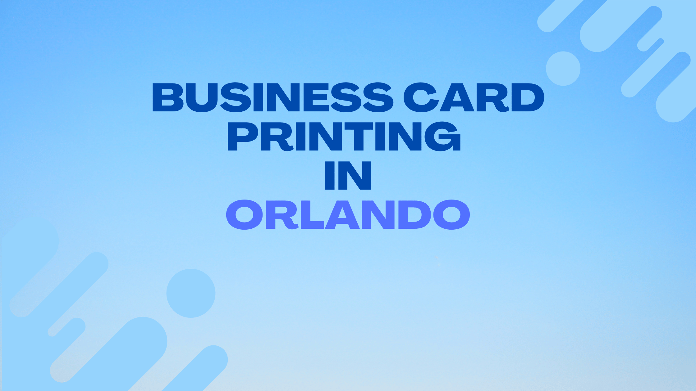 Best Business Card Printing in Orlando