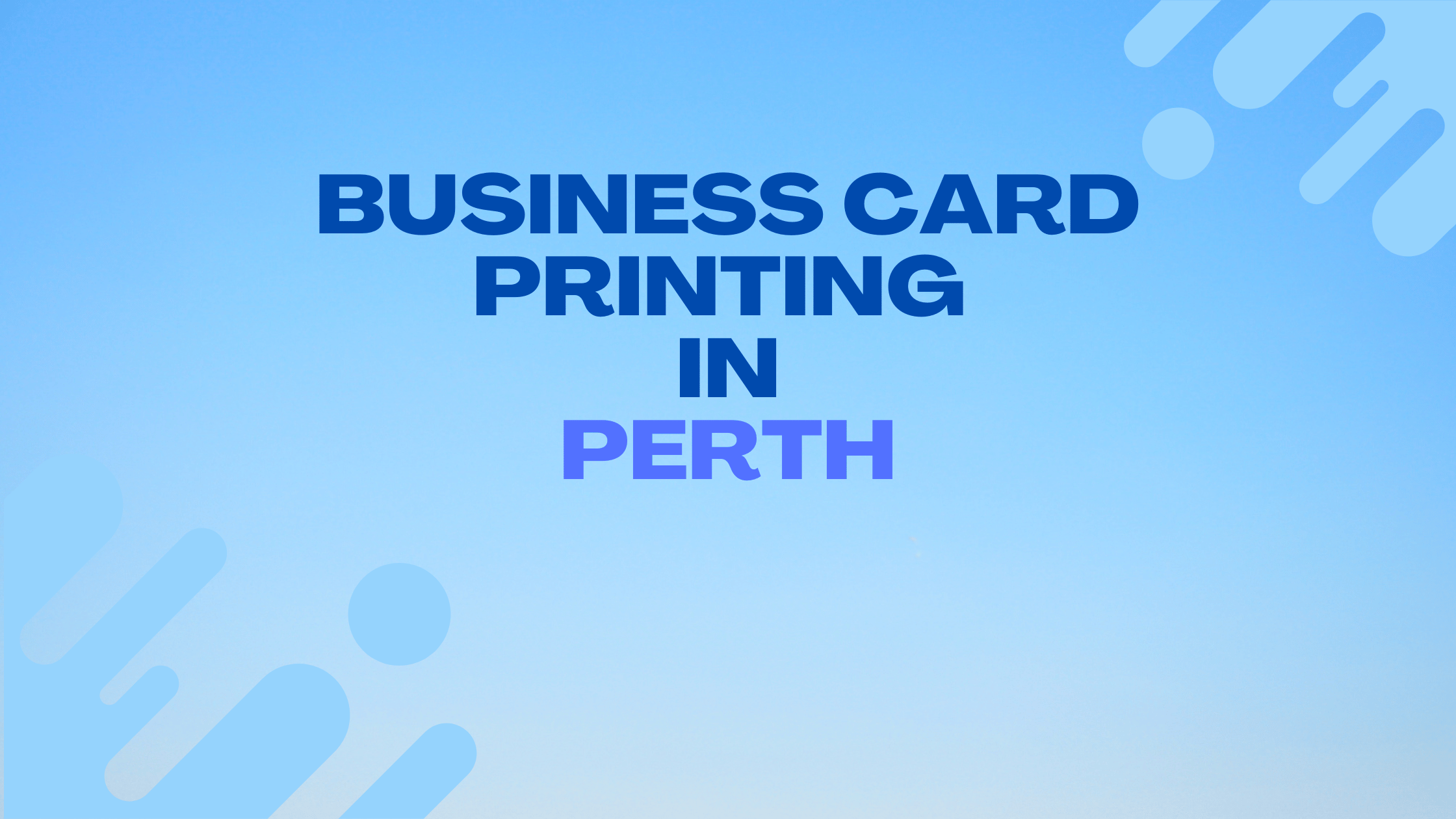 Best Business Card Printing in Perth