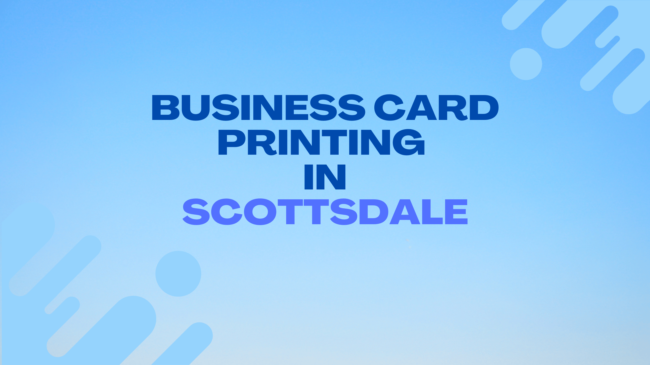 7+ Best Business Card Printing in Scottsdale