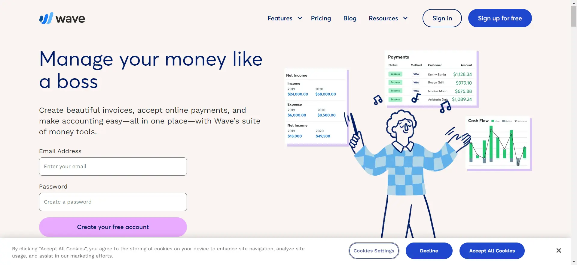 Wave-Small-Business-Software-free account software