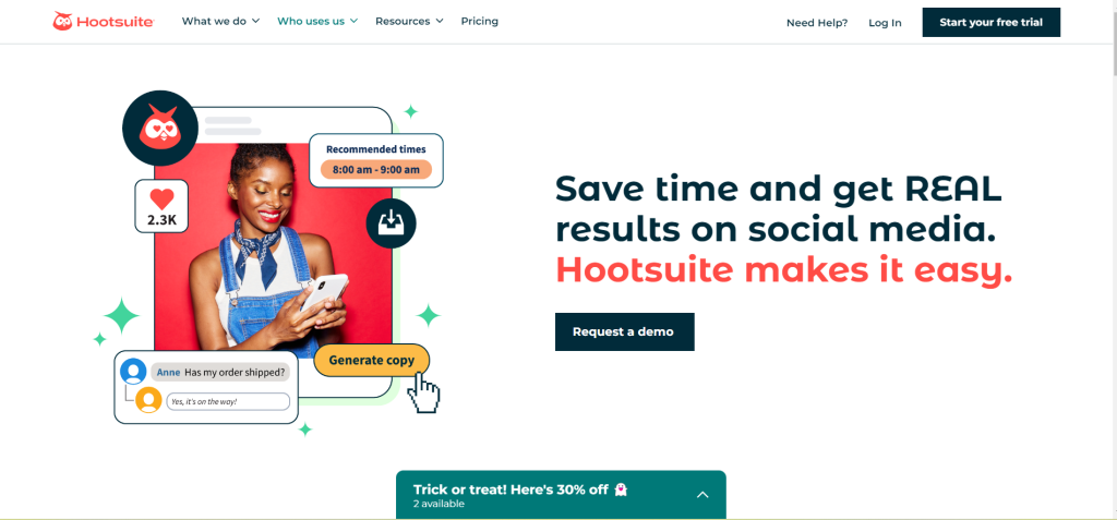 Hootsuite (Social Media Management)