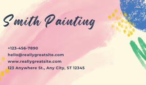 Beautiful Painting Business Card Design