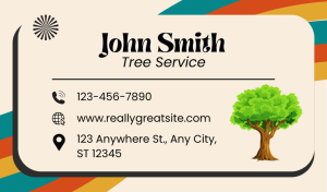 Beautiful Tree Service Business Card Design