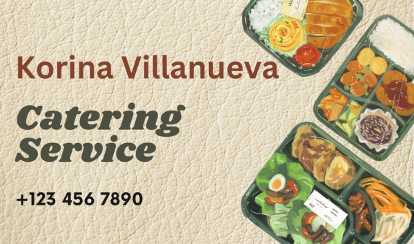 Beautiful Catering Business Card Design