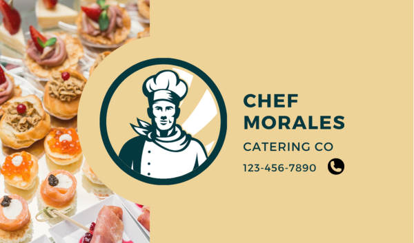 Cream Chef Business Card Design