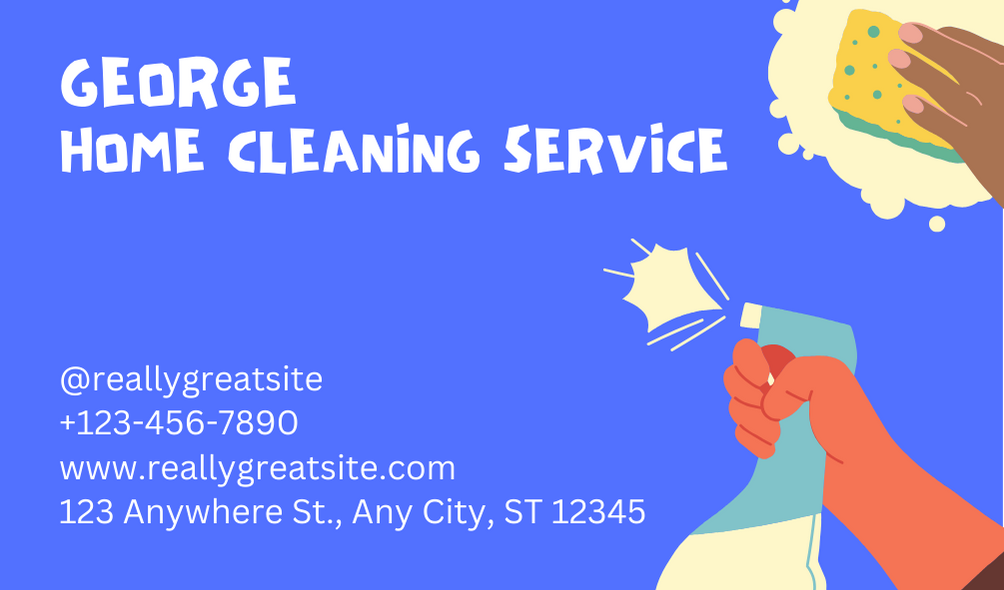 Designer Cleaning Business Card
