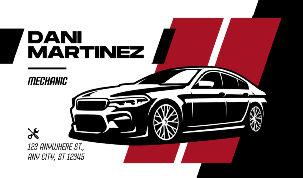 Designer Mechanic Business Card