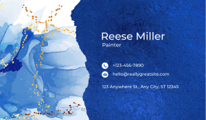 Designer Painting Business Card Design