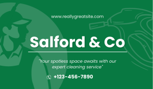 Green Pressure Washing Business Card Design