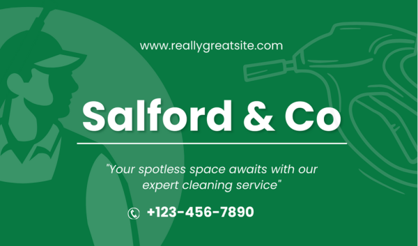 Green Pressure Washing Business Card Design