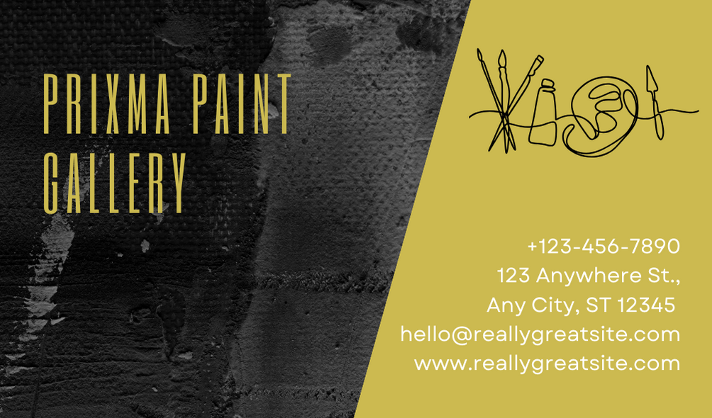 Yellow Painting Business Card