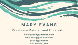 Aesthetic Artist Business Card Design