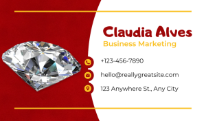 Aesthetic Jewelry Business Card Design