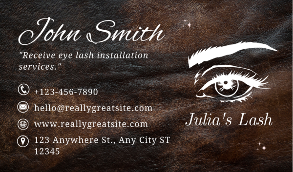 Brown Lash Business Card