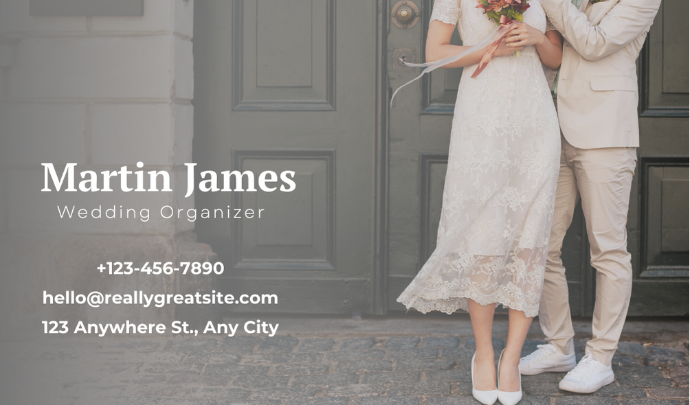 Designer Wedding Business Card