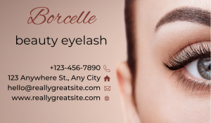 Modern Lash Business Card Design