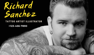 Modern Tattoo Business Card Design