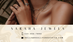 Multicolor Jewelry Business Card Design