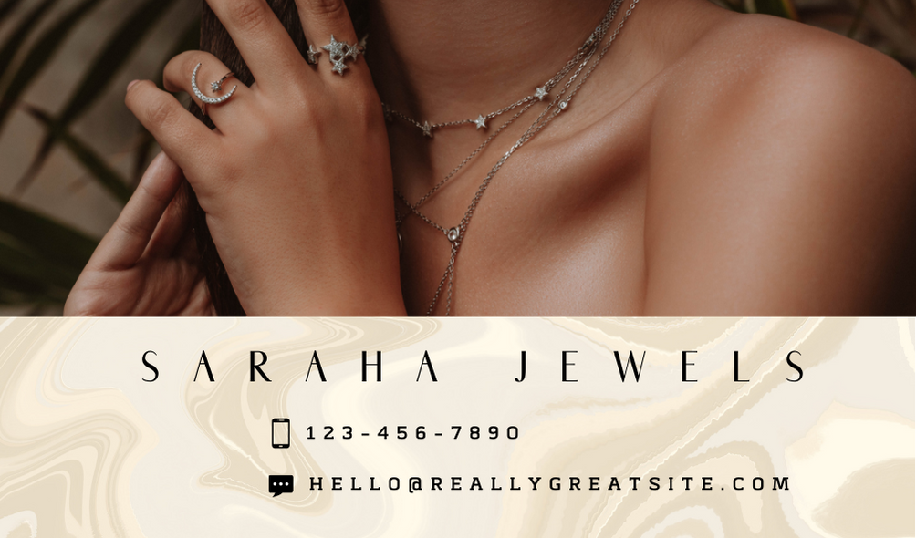 Multicolor Jewelry Business Card