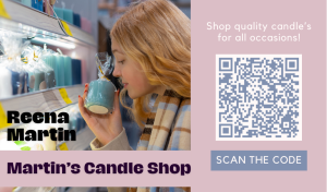 Pink Candle Business Card Design