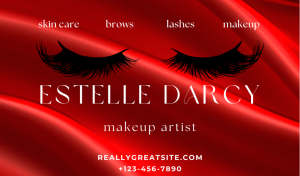 Red Lash Business Card Design